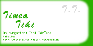 timea tihi business card